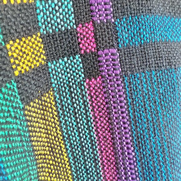 Vintage 80s Bianculli Neon Geometric Maximalist Women's Sweater Size L RARE - Picture 10 of 17